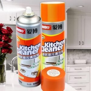 Multipurpose Foam Cleaner Spray 500ml, Kitchen Degreaser for Oil & Grease Stains, Bubble Cleaning Spray for Chimney, Gas Stove, Oven & Surfaces, Easy Spray & Wipe Formula