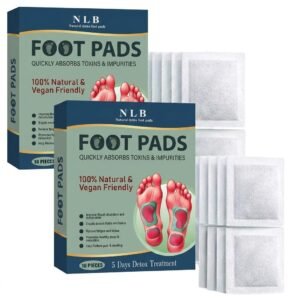 Herbal Foot Care Patches, Bamboo Vinegar & Ginger Extract Foot Pads, Overnight Foot Patches for Relaxation & Daily Foot Care, Easy Apply Adhesive Pads, Pack of 2