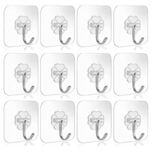 ZEVKO Transparent Wall Hooks ‚Äì Smart Storage Without Drilling